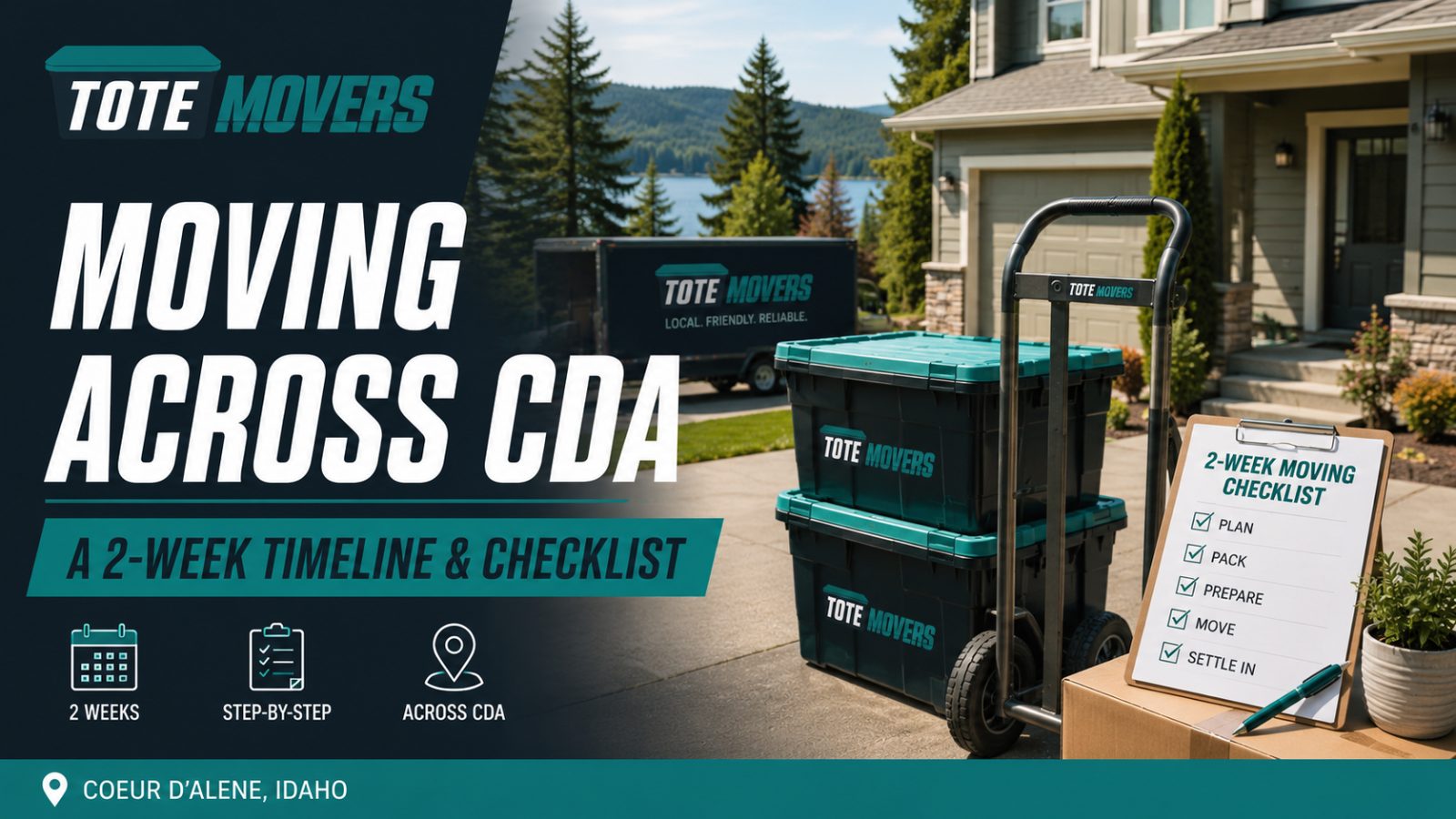 Moving Across CdA: A Two-Week Timeline Checklist From a Local Family Who's Done It (a Lot)